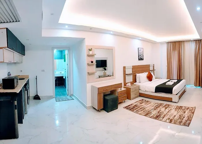 Relax At Fanadir Bay , 1br , Breakfast , & Aqua Park Apart Otel Hurgada