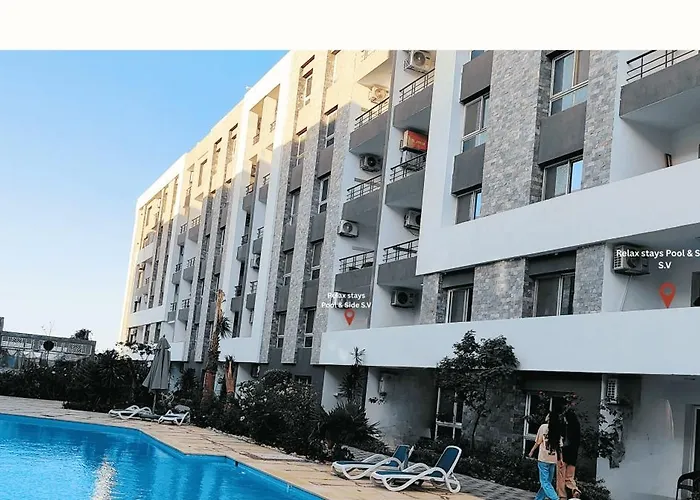 Relax At Fanadir Bay , 1br , Breakfast , & Aqua Park Apart Otel Hurgada